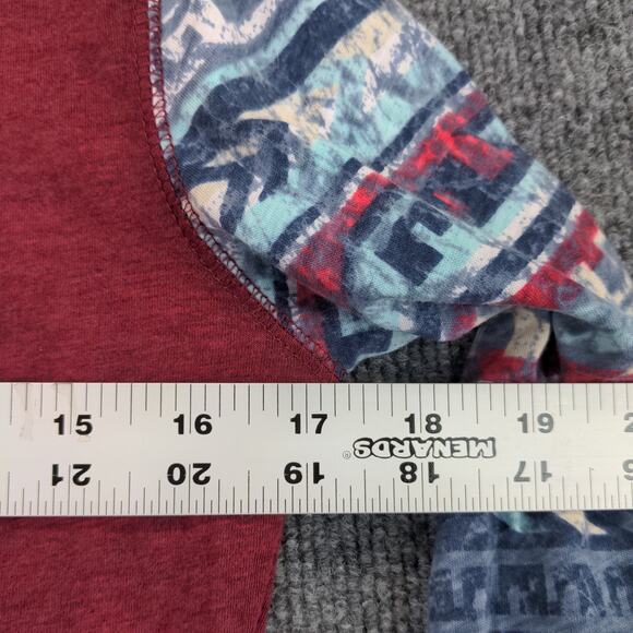 Panhandle Long Sleeve T Shirt Earn Your Spurs Rodeo Spirit Size M Red Western - Picture 5 of 10